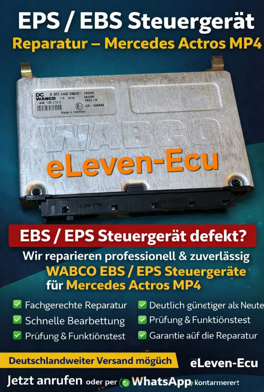 EPS / EBS  Steuergerät Reparatur
