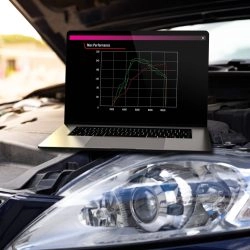 Car,Chip,Tuning,Using,Laptop